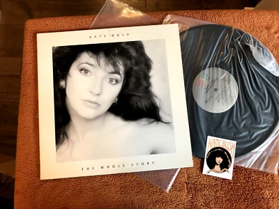 kate bush the whole story 1986 original gate greatest hits LP w/LOGO FAN STICKER - Image 1 of 4