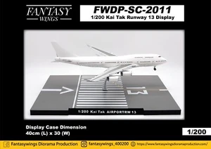 HK Kai Tak Airport RWY 13 Display Stand 1/200 Fantasywings FWDP-SC-2011 - Picture 1 of 1