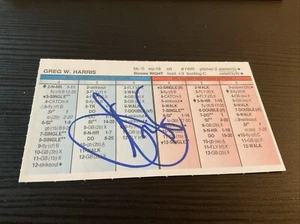 STRAT-O-MATIC Signed Greg Harris 1995 Twins - Picture 1 of 2
