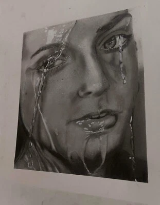 Handmade Sketch Graphite Hyper Realism Portrait - Image 1 of 4