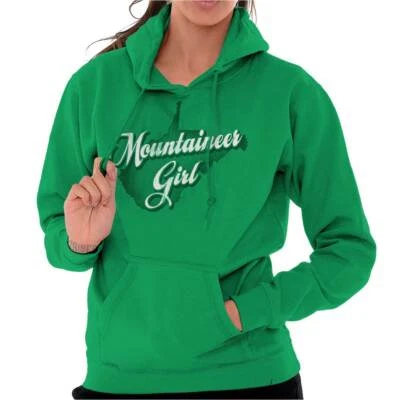 West Virginia Moda Montañista Niña Moda Mujer Pullover Sudadera con Capucha Foto 1 de 4