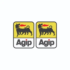 Pegatina Agip x2 (80x65mm) Vinilo Alta Calidad - Imagen 1 de 1