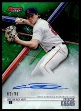 Triston Casas 2018 Bowman's Best Green Refractor Auto 62/99 Boston Red Sox