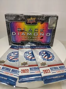 2023-24 UPPER DECK BLACK DIAMOND HOCKEY HOBBY BOX W/ Bonus Promo Pack - Picture 1 of 7