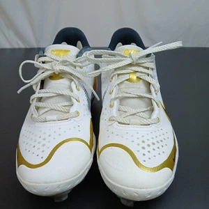 Botines Nike, Alpha Huarache Elite 3 bajos dorados blancos, talla 8 BSBL CV3552-106 para hombre - Imagen 1 de 9