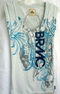 TRUNK LTD..BRMC..NERO REBEL MOTO CLUB..TUNICA TOP..NUOVO..taglia S - Foto 1 di 6