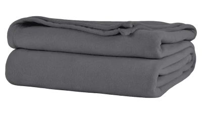 Serenity Twin Fleece Blanket Gray 66x90" Soft Cozy Lightweight Throw Bed Sofa - Image 1 of 4
