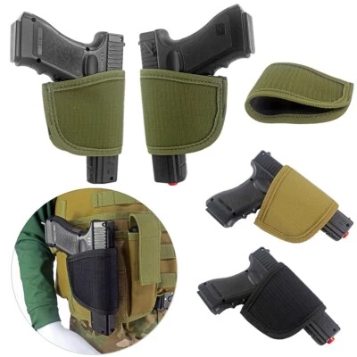 Pistol Holster with Hook Fastener Universal Ambidextrous Compact Gun Holder - Image 1 of 4