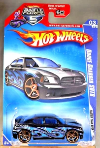 2009 Hot Wheels #129 Faster Than Ever 3/10 DODGE CHARGER SRT8 Black w/GoldFTESp - Picture 1 of 5