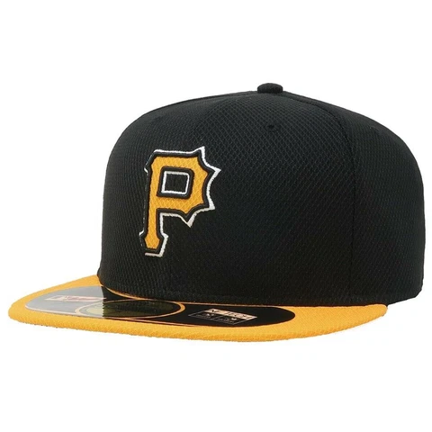 Pittsburgh Pirates New Era 5950 Batting Practice Fitted Hat - Game - Black Cover