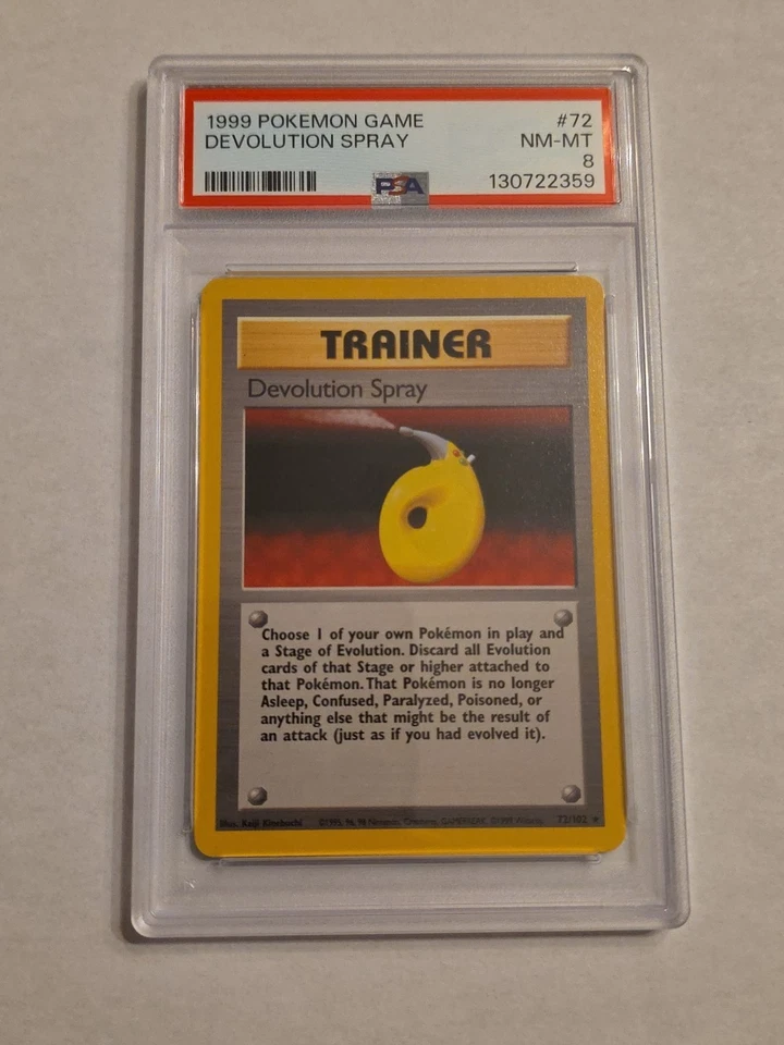 Devolution Spray 1999 Base Set PSA 8 NM - Image 1 of 2