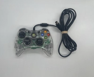 XBOX 360 Afterglow PL-3702 Clear LED Wired Controller ORIGINAL OEM UNTESTED - Image 1 of 3