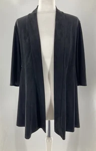 joseph ribkoff Black Open Front Half Sleeve Jacket Cover Up Top Sz Uk 8 Vgc #T4 - Picture 1 of 8