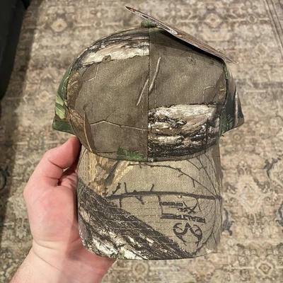 Real Tree Men's Camo Adjustable Hat Cap Blank Logos Hunting Outdoors New w/Tags - Image 1 of 4