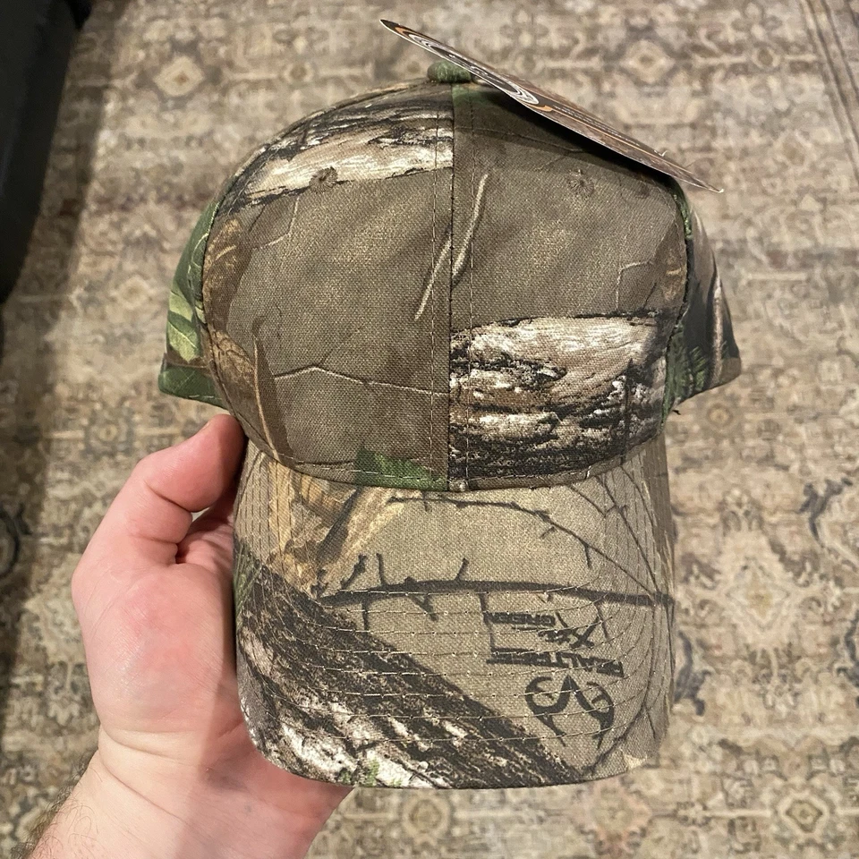 Real Tree Men's Camo Adjustable Hat Cap Blank Logos Hunting Outdoors New w/Tags - Image 1 of 4