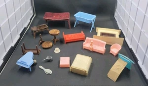 Lote de muebles miniatura vintage para casa de muñecas - tal cual - ver fotos - Imagen 1 de 8