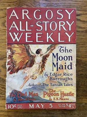 Argosy All-Story Weekly Pulp May 5, 1923 VG Burroughs "The Moon Made" Pt 1 - Image 1 of 4