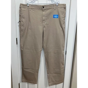 NWT Columbia Mens 46W x 32L Regular Fit Stretch Casual Khaki Pants Zipper Pocket - Picture 1 of 8
