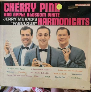 Cherry Pink & Apple Blossom White Jerry Murad's Fabulous Harmonicats LP Vinyl - Foto 1 di 2