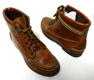 Cole Haan Country Vintage Leather ankle boots bootie Women Size Sz 5.5 AA Narrow - Picture 1 of 13