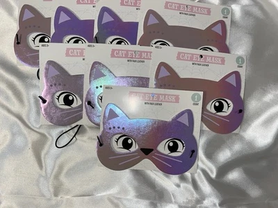 8 Cat Eye Mask Purple Iridescent Faux Leather Accents One Size First Most - Image 1 of 4