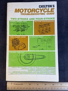 Vintage-Chiltons Motorcycle Troubleshooting Guide-1973 Two Stroke & 4 Stroke. - Picture 1 of 15