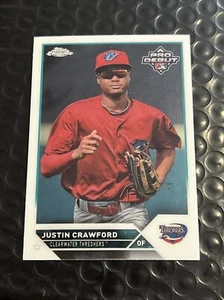 2023 Topps Pro Debut Justin Crawford  PDC-62 Chrome Philadelphia Phillies - Picture 1 of 2