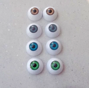 Ein Paar 26 MM Halb Rund Acryl Puppe Augen Geeignet für Bjd Puppen 4 Farben - Bild 1 von 6