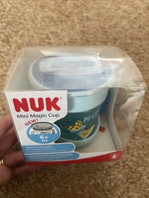 Nuk Mini Magic Cup Azul 360 Borde Anti Derrames 6+ Meses 160ml A Prueba de Fugas Foto 1 de 3
