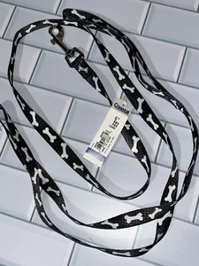 Coastal Pet Black W/White Bones 5/8” X 6’ Dog Leash NWT - Picture 1 of 5