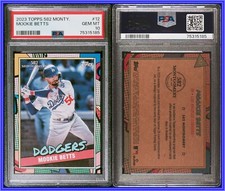 PSA 10 2023 Topps 582 Montgomery Club Set #12 Mookie Betts Dodgers POP2
