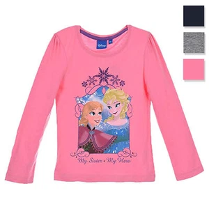 Official Disney Frozen Elsa Girls Long Sleeve T-Shirt Original 3298 - Picture 1 of 4