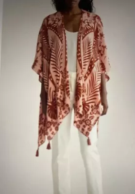 Vince Camuto Swimsuit Cover Up, Topper, Tropical, Duster, Spice, One Size - Image 1 of 3