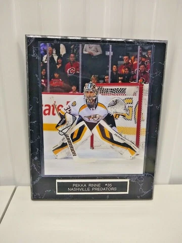Pekka Rinne Nashville Predators 10 1/2 x 13 Black Marble Plaque With 8x10 Photo Cover