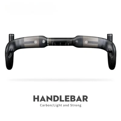 Road Bike Internal Routing Handlebar Bicycle Full Carbon Bent Bar 400/420/440mm - Image 1 of 4