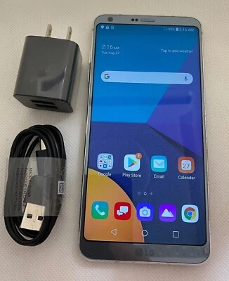 LG VS988 G6 Verizon/Unlocked 32gb Smartphone -Ice Platinum- GOOD - Image 1 of 3