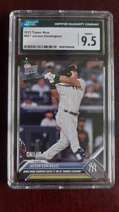 2023 TOPPS NOW JASSON DOMINGUEZ #827 CALL-UP GRADED CGC 9.5 MINT + ROOKIE ⚡️⚡️⚡ - Picture 1 of 18