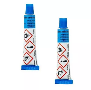 2 x 15g BICYCLE BIKE PUNCTURE REPAIR KIT GLUE INNER TUBE RUBBER SOLUTION TUBES - Picture 1 of 1