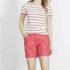 £70 • BODEN • Lottie Coral Linen Shorts Sz 6 uK. BNWT