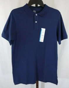 Wonder Nation Unisex Boys Girls Navy Blue Short Sleeve Polo Shirt Sz XXL 18 NEW - Picture 1 of 8