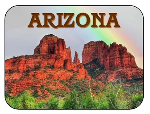 Arizona Cathedral Rock con imán de nevera arco iris - Imagen 1 de 1