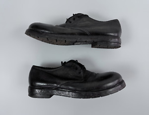 MOMA Handmade Italian Designer Leather Lace Up Shoes Boots Black Size EU 39.5 