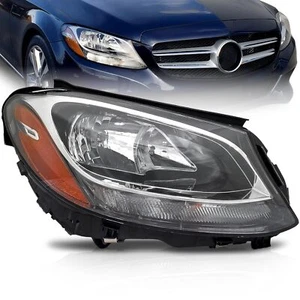 For Mercedes C Class 2015-2020 Headlight w/Bulbs Right Side CAPA Certified - Picture 1 of 9
