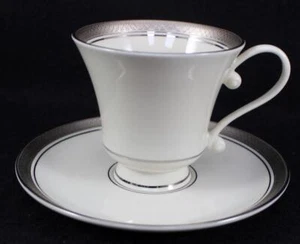 Pickard Geneva Cup and Saucer Cream Background - Picture 1 of 5