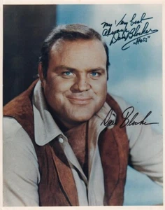 Fotografía "Bonanza" firmada vintage por Dan Blocker - Imagen 1 de 1