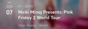 Nicki Minaj Berlin 07.06.2024 Pink Friday 2 Tour 2x Sitzplatz unterrang Konzert - Bild 1 von 1