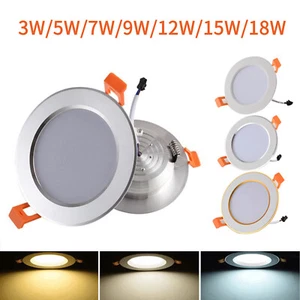 3W 5W 7W 9W 12W 15W LED Ceiling Recessed Down Spot Light Lamp Fixture Driver SPS - Picture 1 of 15