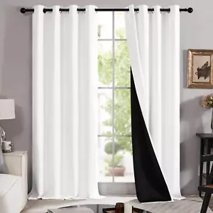 Blackout Curtains - Thermal Insulated, Noise Reducing, 52x84 Inch, 2 Panels - Picture 1 of 12