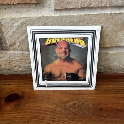 Goldberg Vintage Carnival Glass Mirror Picture Photo WWF WWE WCW  Wrestling - Image 1 of 4