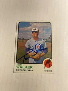 Tarjeta firmada por Tom Walker de los Montreal Expos - Imagen 1 de 1